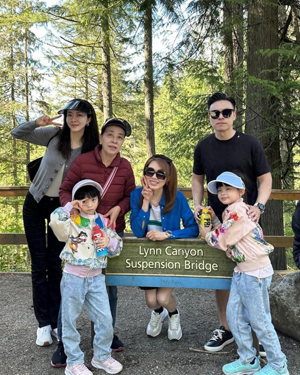 熊黛林全家加拿大游，和郭可颂甜蜜互动超有爱，竟在婆婆面前叫老公姐夫！插图